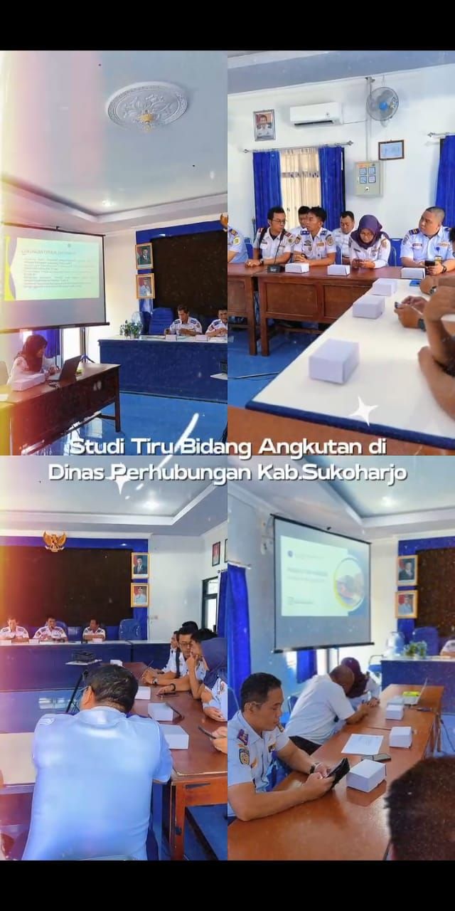 STUDI TIRU BIDANG ANGKUTAN DI DINAS PERHUBUNGAN KABUPATEN SUKOHARJO