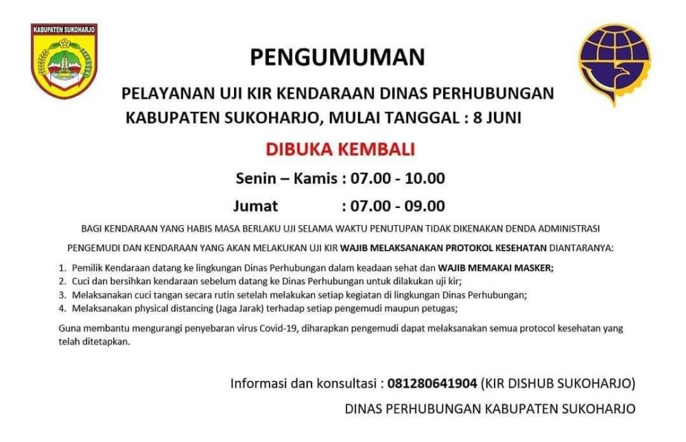 PELAYANAN UJI KIR