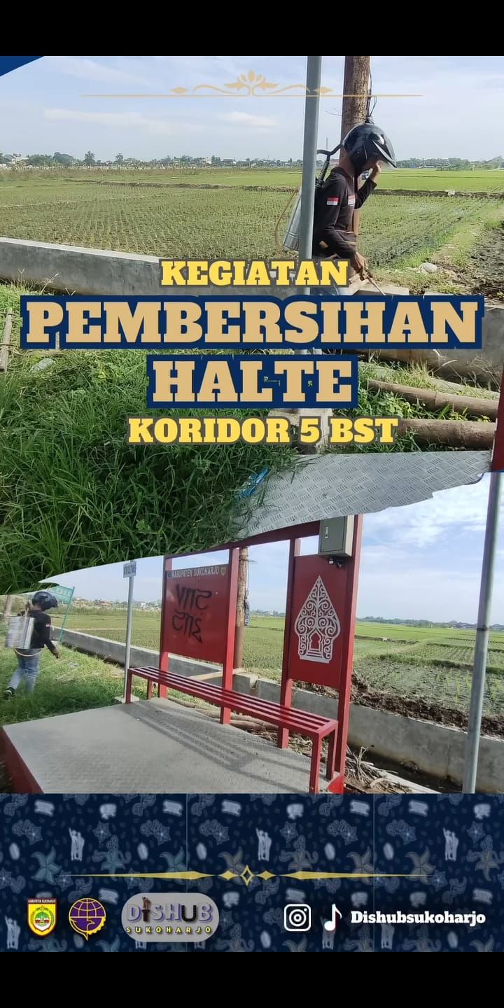 KEGIATAN PEMBERSIHAN HALTE KORIDOR 5 BST